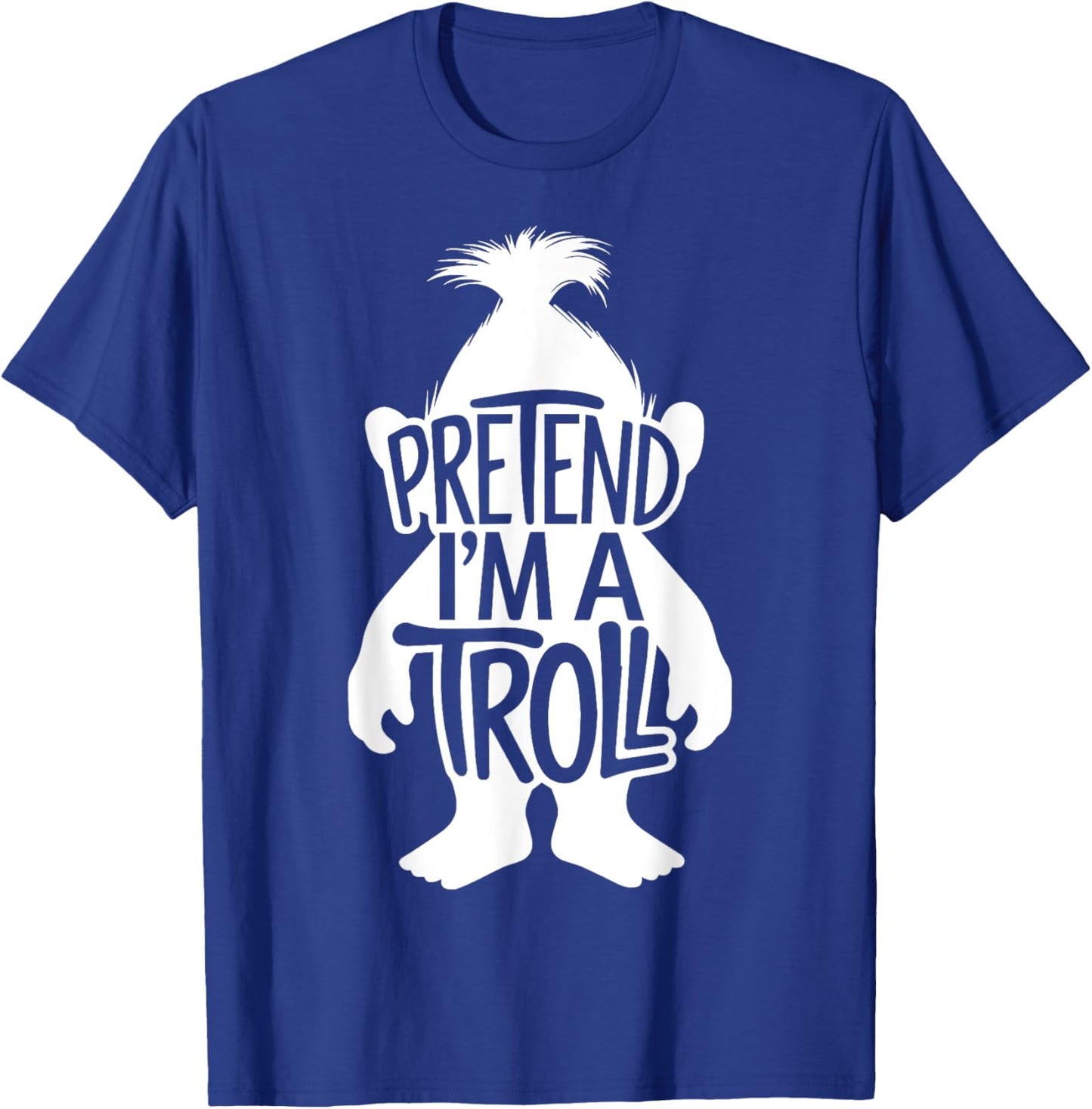 Funny Easy Adult Halloween Costumes Pretend I'm A Troll T-Shirt - T-Shirt | Royal