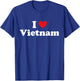 I Heart Souvenir Vietnam Travel I Love Vietnam T-Shirt - T-Shirt | Royal