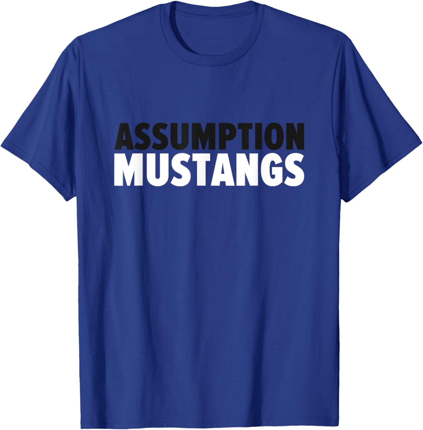 Assumption Mustangs Bold T-Shirt - T-Shirt | Royal