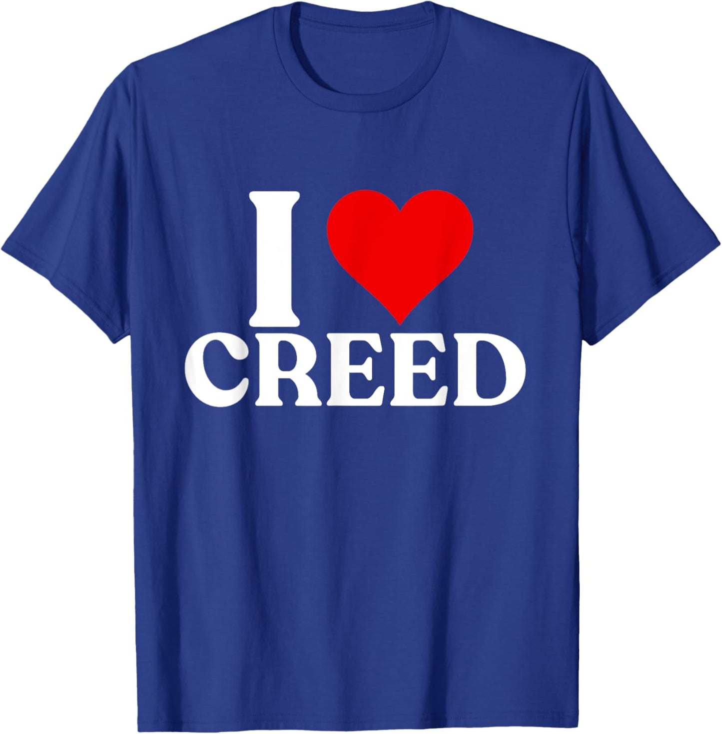 I Heart CREED First Name Personalized I Love CREED Vintage T-Shirt - T-Shirt | Royal