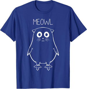 Meowl funny T-Shirt - T-Shirt | Royal