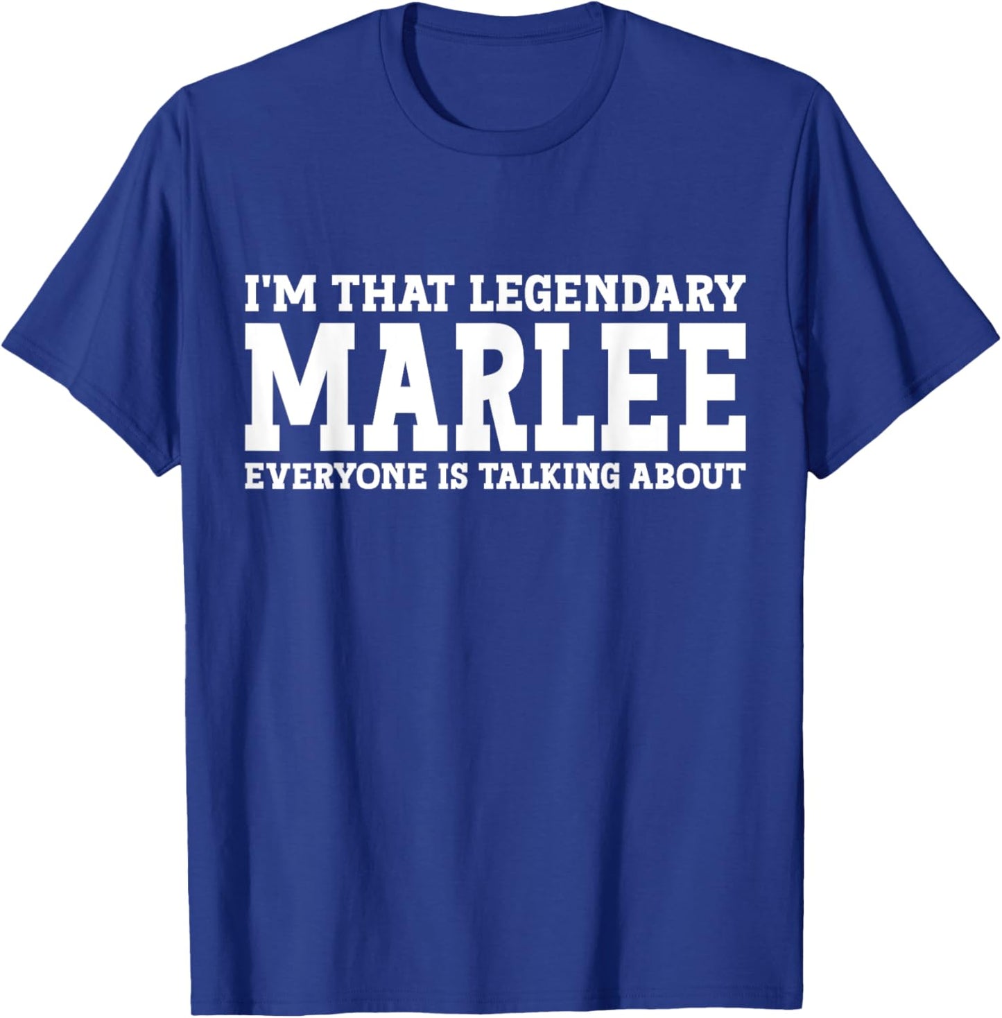 Marlee Personal Name First Name Funny Marlee T-Shirt - T-Shirt | Royal