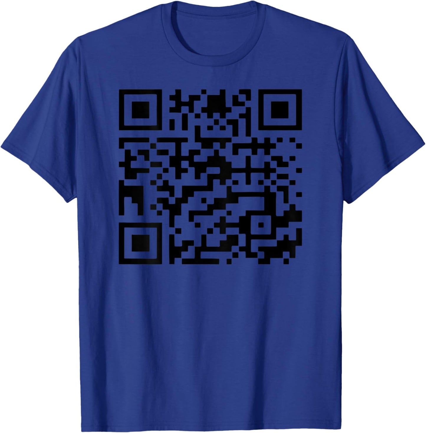 Funny QR President Trump Dance Code (on back) T-Shirt - T-Shirt | Royal