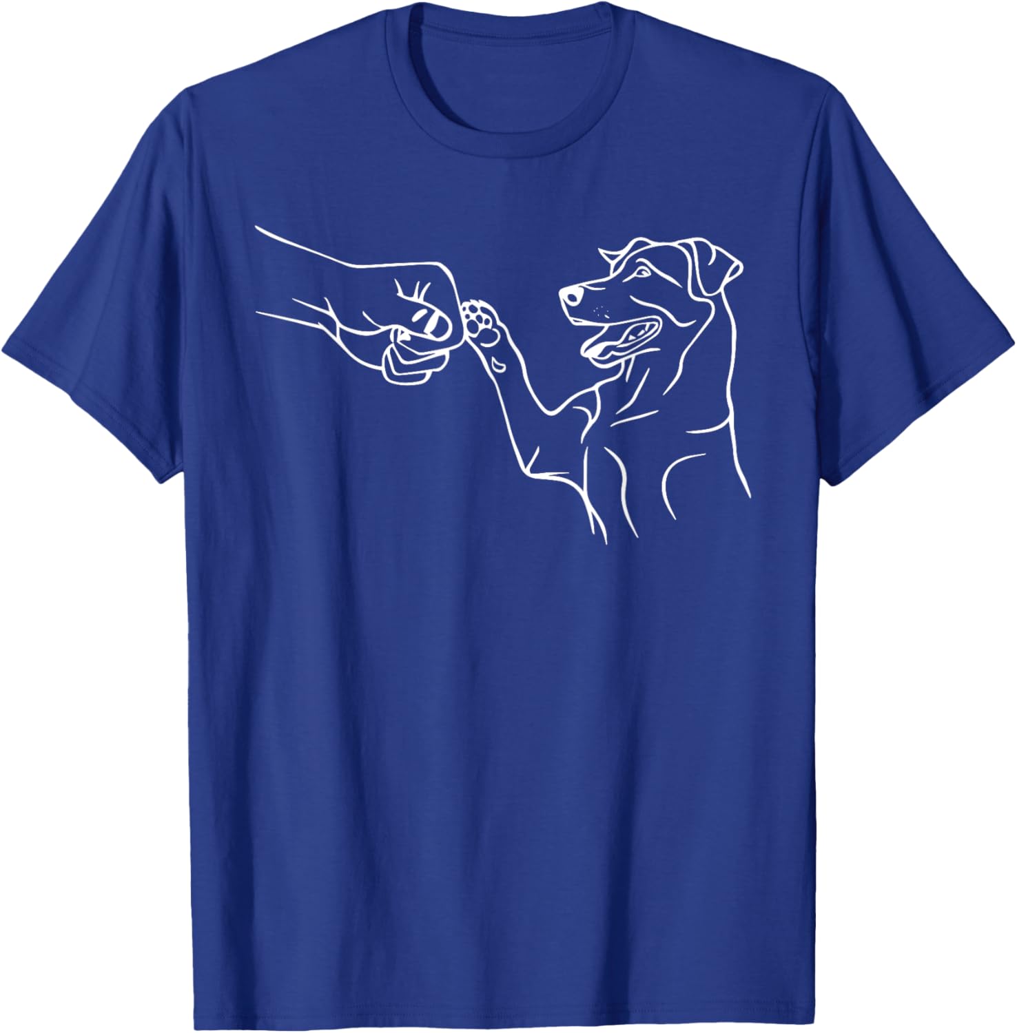 MerchBySiMo LTD -Adults Dog Lovers , Black, Small, Short Sleeve T-Shirt - T-Shirt | Royal