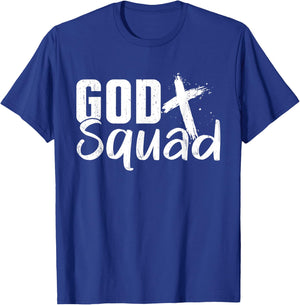 God Squad Prayer Apparel Faith Believer T-Shirt - T-Shirt | Royal