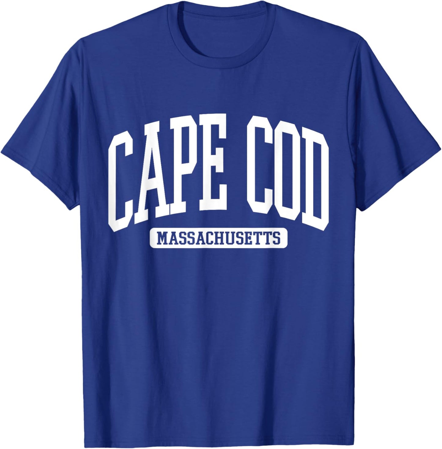 Cape Cod Massachusetts Souvenir Beach, Aesthetic, Vintage T-Shirt - T-Shirt | Royal