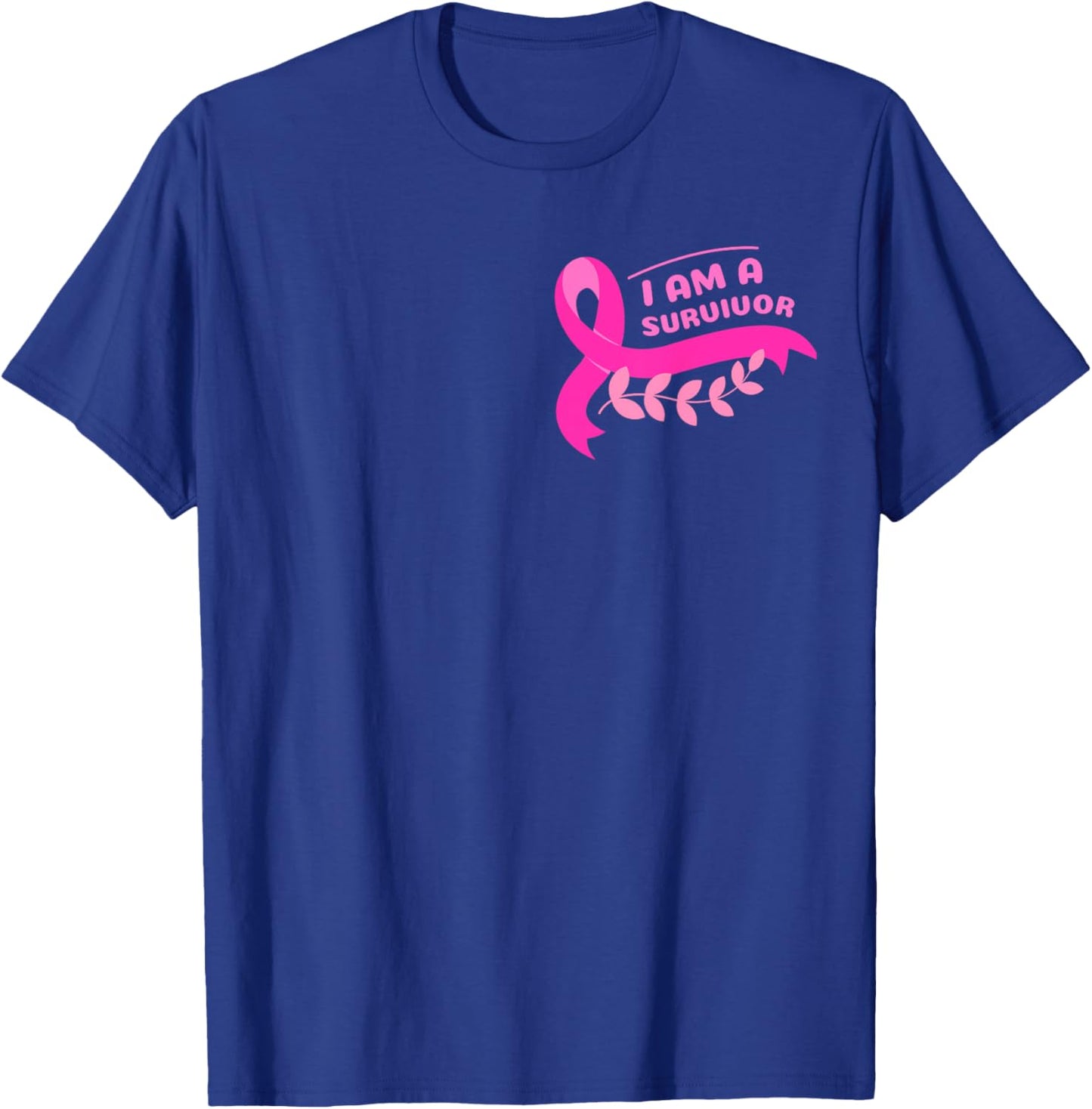 Breast Cancer Awareness Pink Ribbon Support Squad Cancer T-Shirt - T-Shirt | Royal