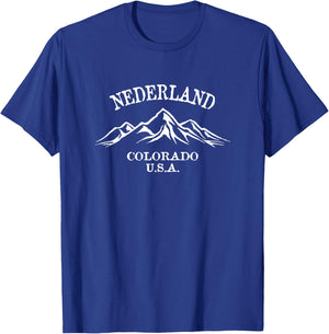Nederland Colorado USA Mountain Design T-Shirt - T-Shirt | Royal