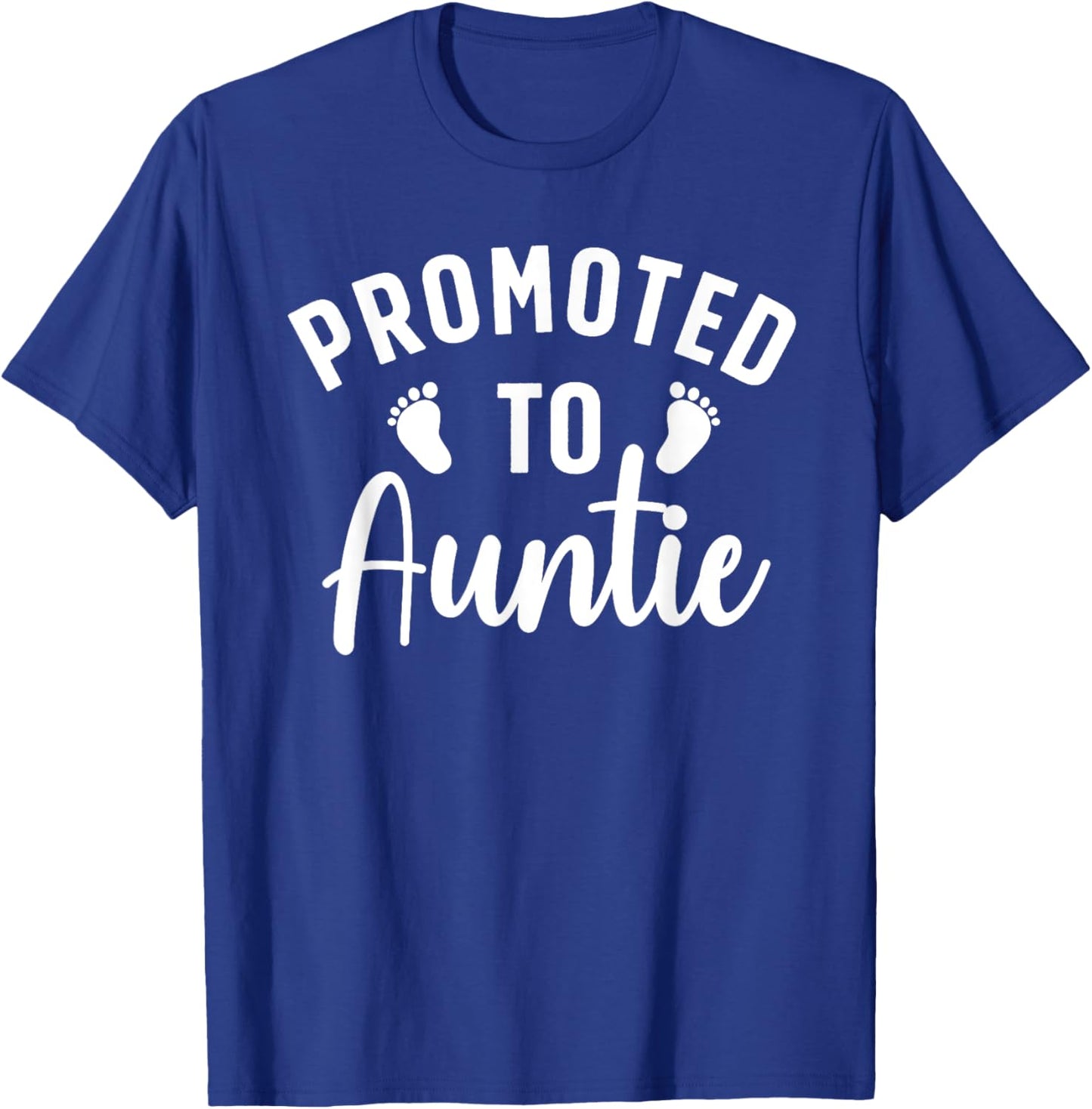 Cute Promoted To Auntie Design Going To Be An Aunt T-Shirt - T-Shirt | Royal