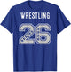 Wrestling Senior 2026 ((on Back) Wrestling Senior Night 2026 T-Shirt - T-Shirt | Royal