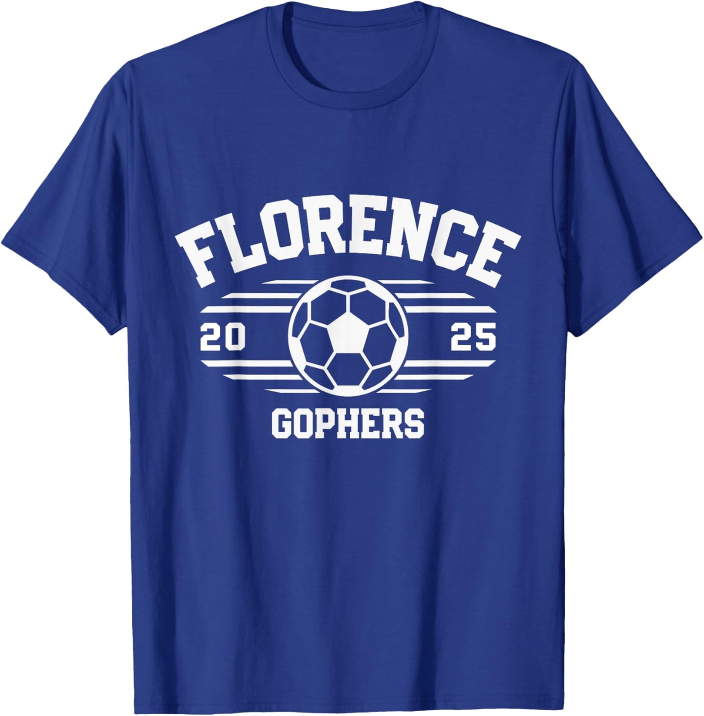 Florence Gophers Soccer Ball 2025 T-Shirt - T-Shirt | Royal