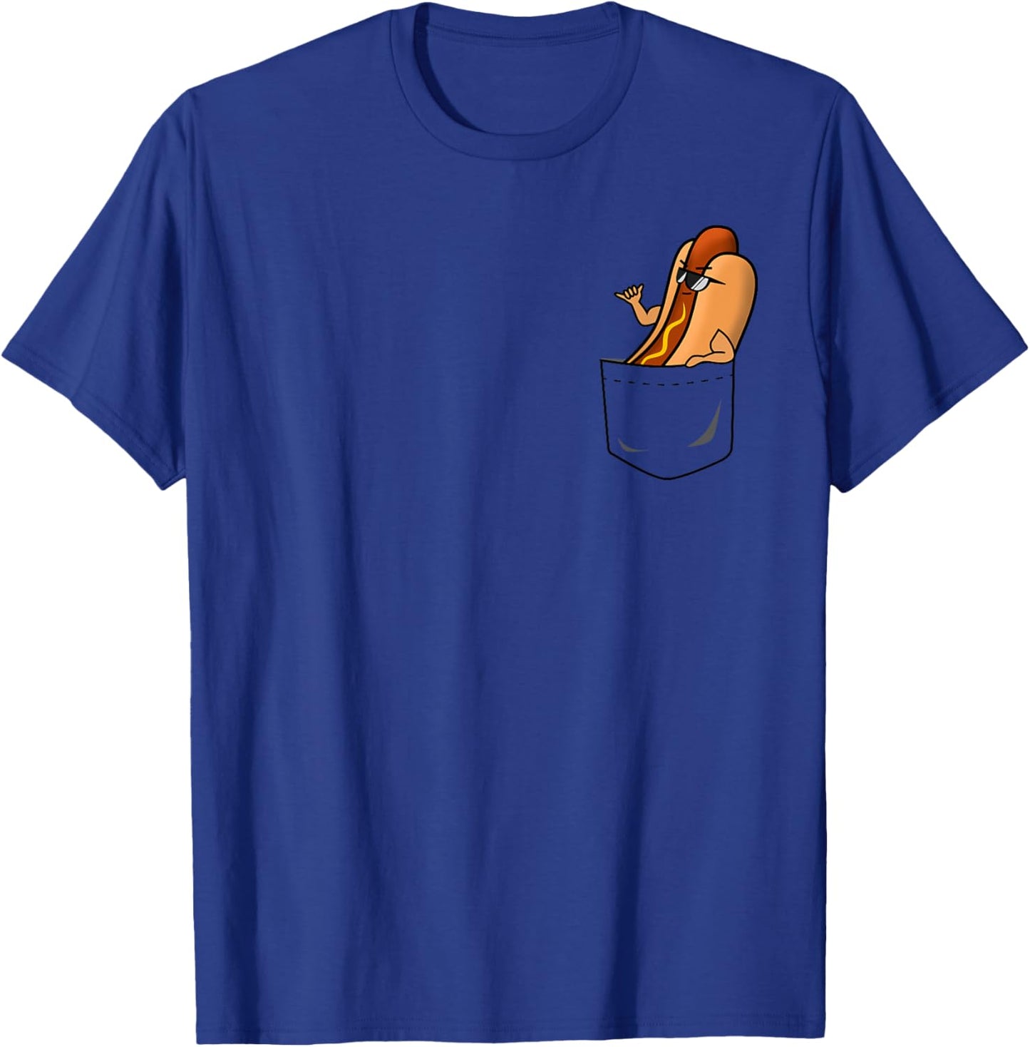 Awesome Funny Shaka Hot Dog in a Pocket Women T-Shirt - T-Shirt | Royal