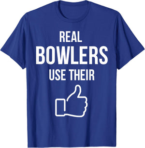 Real Bowlers Use Their T-Shirt - T-Shirt | Royal