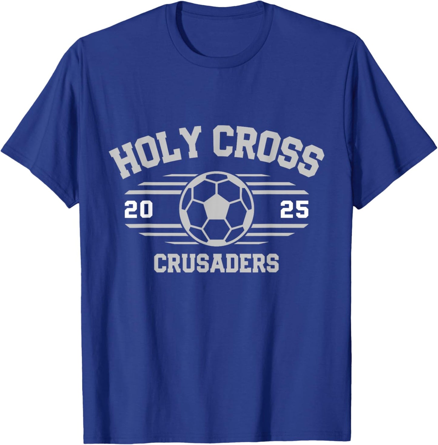 Holy Cross Crusaders Soccer Ball 2025 T-Shirt - T-Shirt | Royal