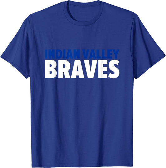 Indian Valley Braves Bold T-Shirt - T-Shirt | Royal
