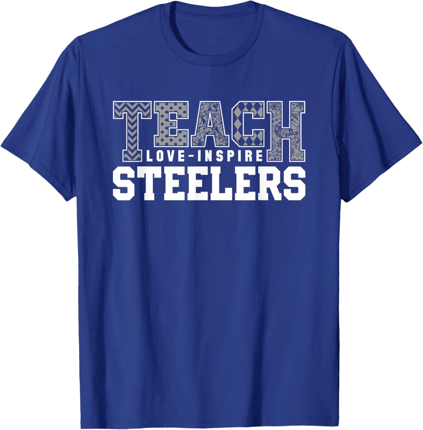 Steelers Fontana Teach Love Inspire Slogan HS T-Shirt - T-Shirt | Royal