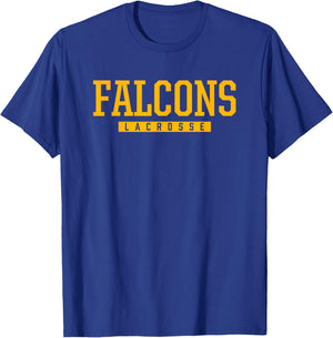 Bishop Fenwick Falcons Lacrosse HS T-Shirt - T-Shirt | Royal