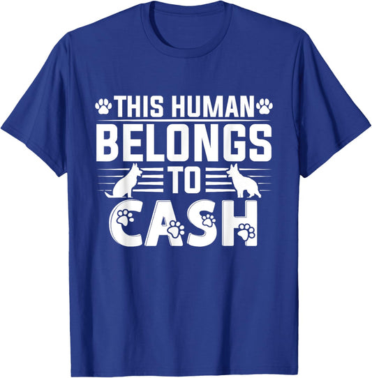 Dog Name Cash Personalized Gift Pet Dog Cash T-Shirt - T-Shirt | Royal