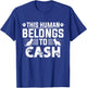 Dog Name Cash Personalized Gift Pet Dog Cash T-Shirt - T-Shirt | Royal