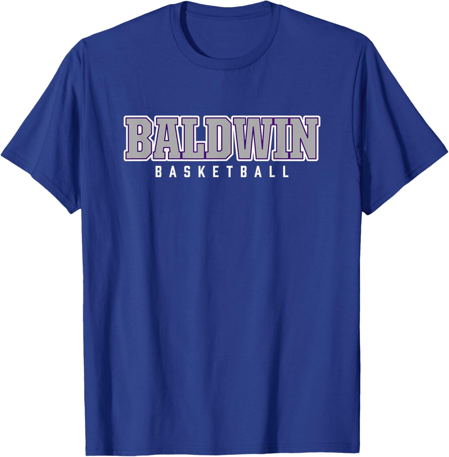Baldwin High School Basketball T-Shirt - T-Shirt | Royal