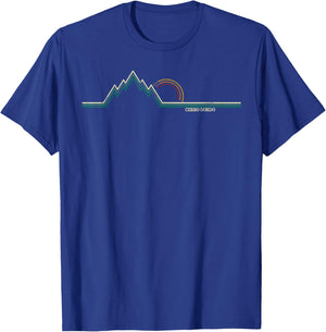 Retro Cerro Gordo, California Summer Hiking T-Shirt - T-Shirt | Royal