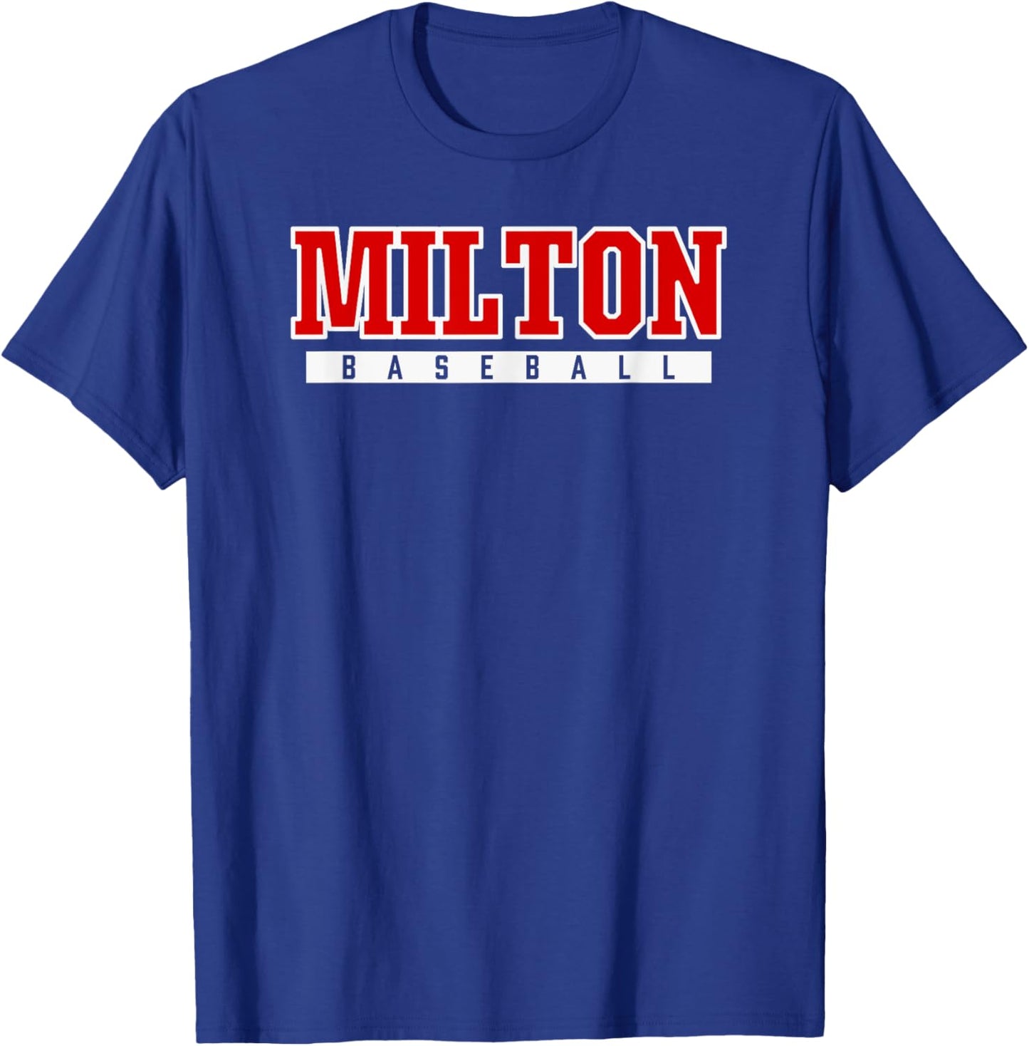 Milton High School Baseball T-Shirt - T-Shirt | Royal