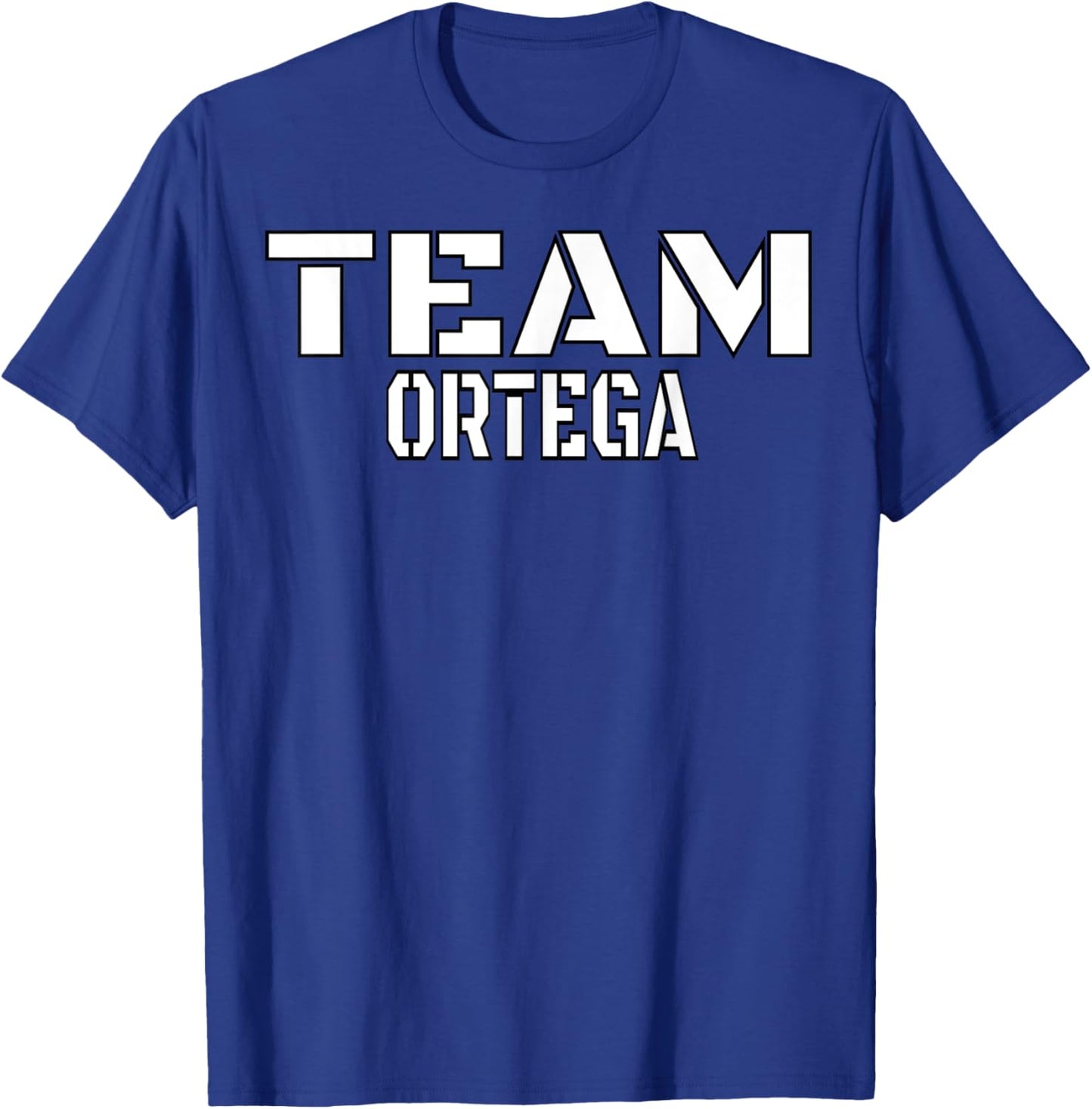 Team Ortega Unique Personalized Matching Family T-Shirt - T-Shirt | Royal