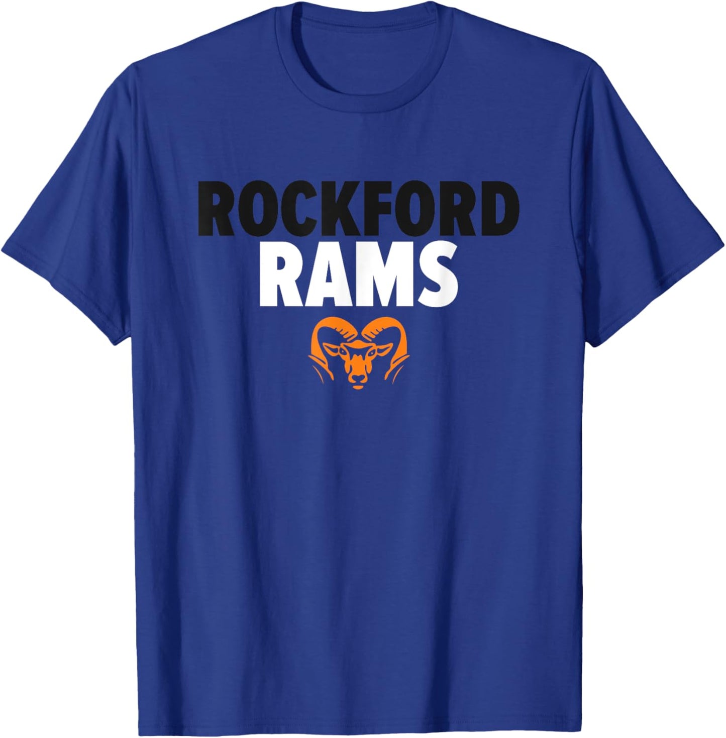 Rockford Rams Logo Bold HS T-Shirt - T-Shirt | Royal