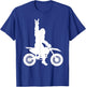 Bigfoot Dirt Bike Motocross Funny Sasquatch Enduro T-Shirt - T-Shirt | Royal