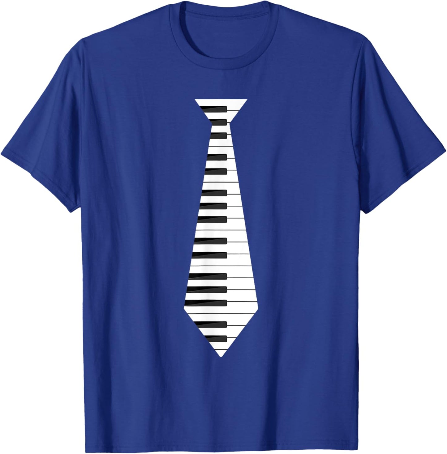 Musicians Piano Keyboard Necktie : & Graphic T-Shirt - T-Shirt | Royal