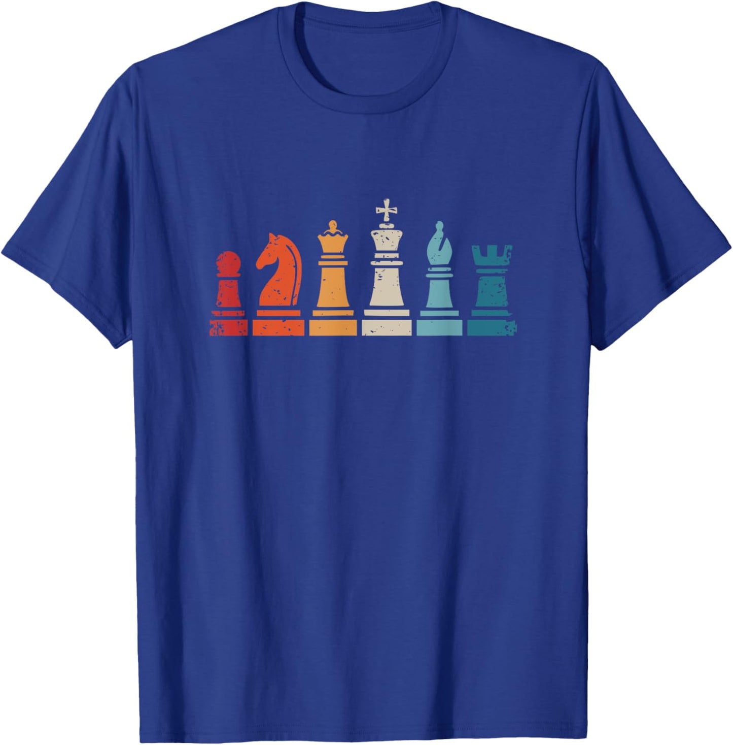 Chess Player Vintage Chess Pieces T-Shirt - T-Shirt | Royal