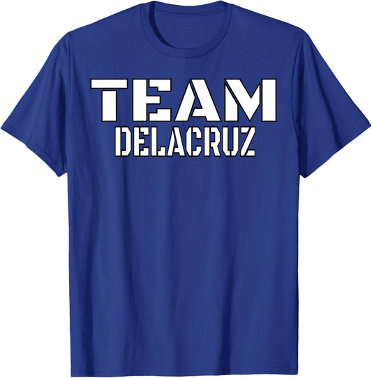 Team Delacruz Unique Personalized Matching Family T-Shirt - T-Shirt | Royal
