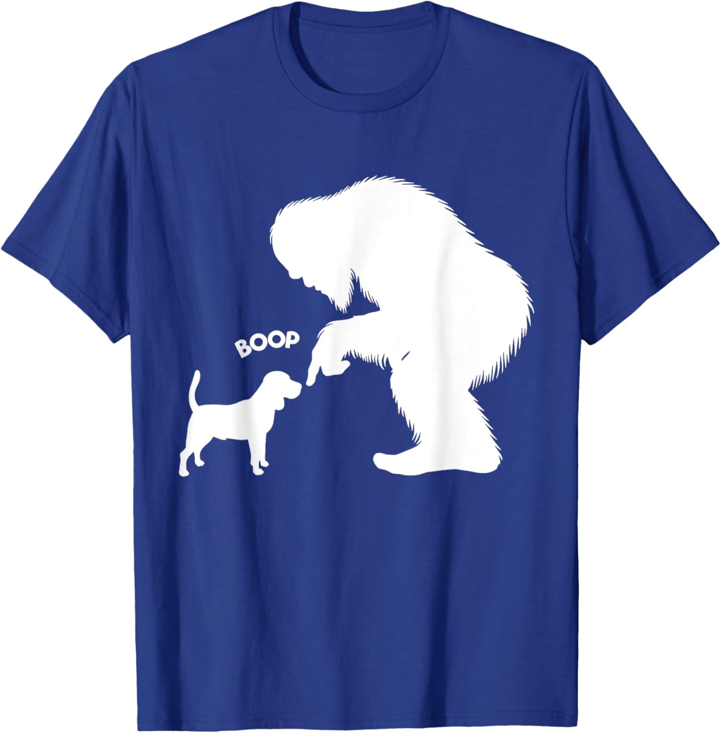 Funny Bigfoot Sasquatch Beagle Boop T-Shirt - T-Shirt | Royal