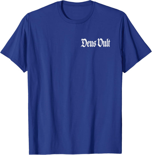 Deus Vult God Wills it Latin Phrase Knights Templar T-Shirt - T-Shirt | Royal