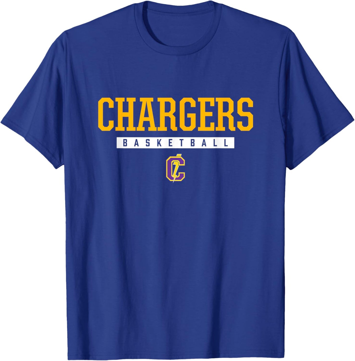 Covington Chargers Logo Basketball HS T-Shirt - T-Shirt | Royal