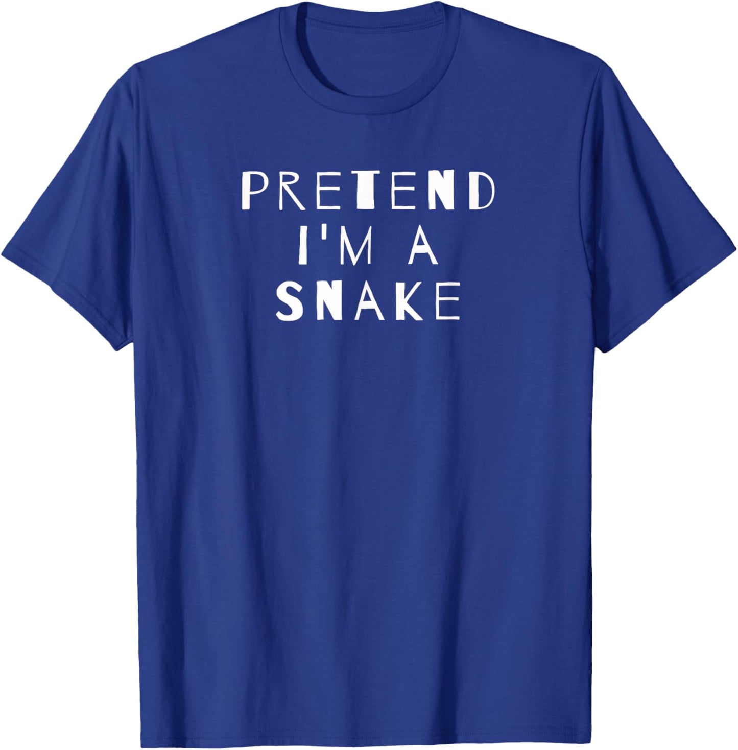 Pretend I'm A Snake Costume Party Sarcastic T-Shirt - T-Shirt | Royal