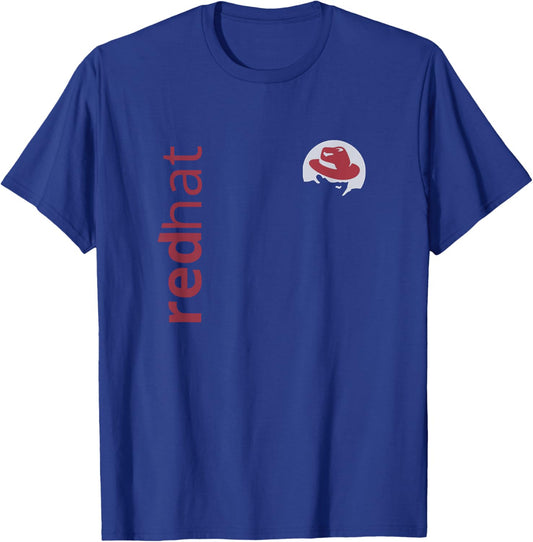 Linux Red Hat Fan Tux Penguin Open Source OS lover T-Shirt - T-Shirt | Royal