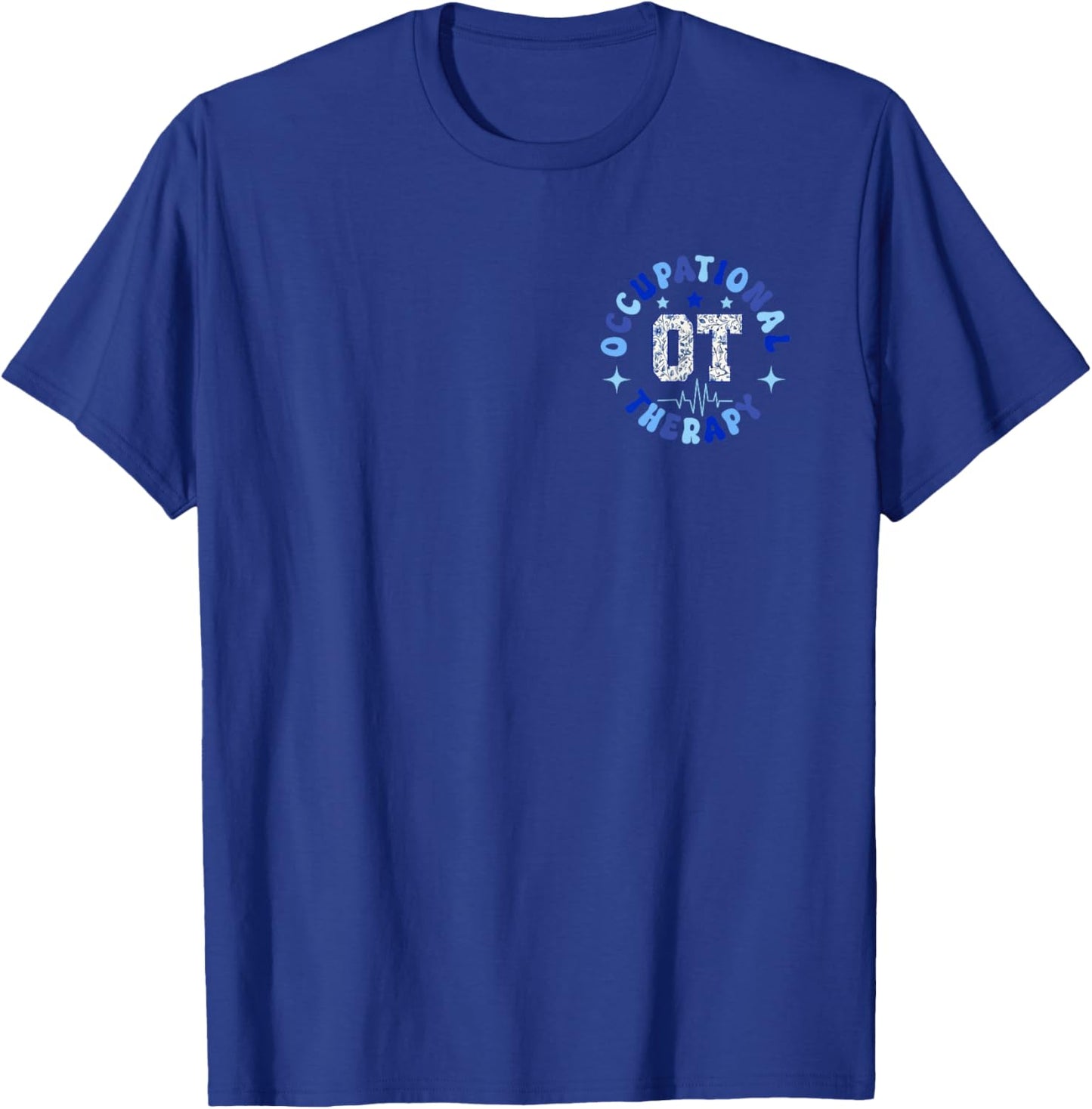 Occupational Therapy OT Occupational Therapist Blue Coquette T-Shirt - T-Shirt | Royal