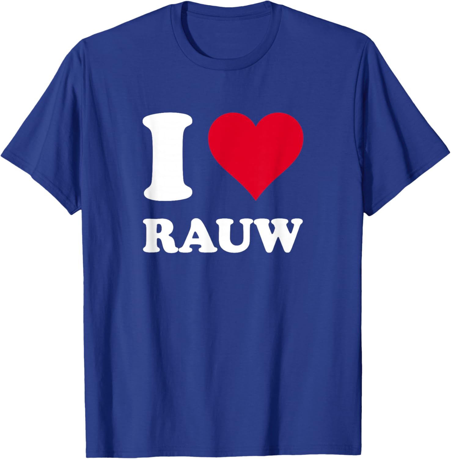 Red Heart I Love Rauw T-Shirt - T-Shirt | Royal