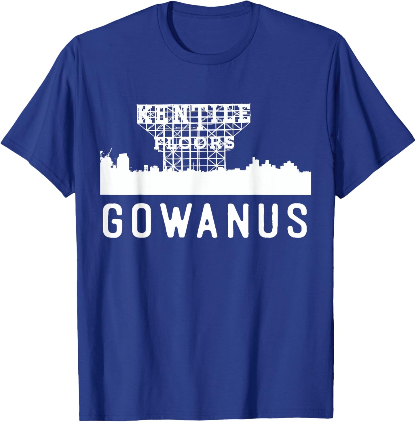 Gowanus Brooklyn New York NY Home Neighborhood Skyline T-Shirt - T-Shirt | Royal