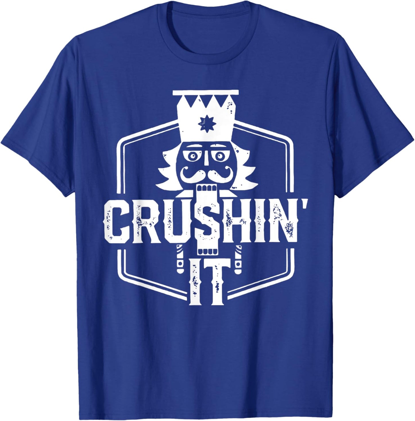 Crushin' It Nutcracker Nuts Xmas Merry Christmas Pajamas T-Shirt - T-Shirt | Royal