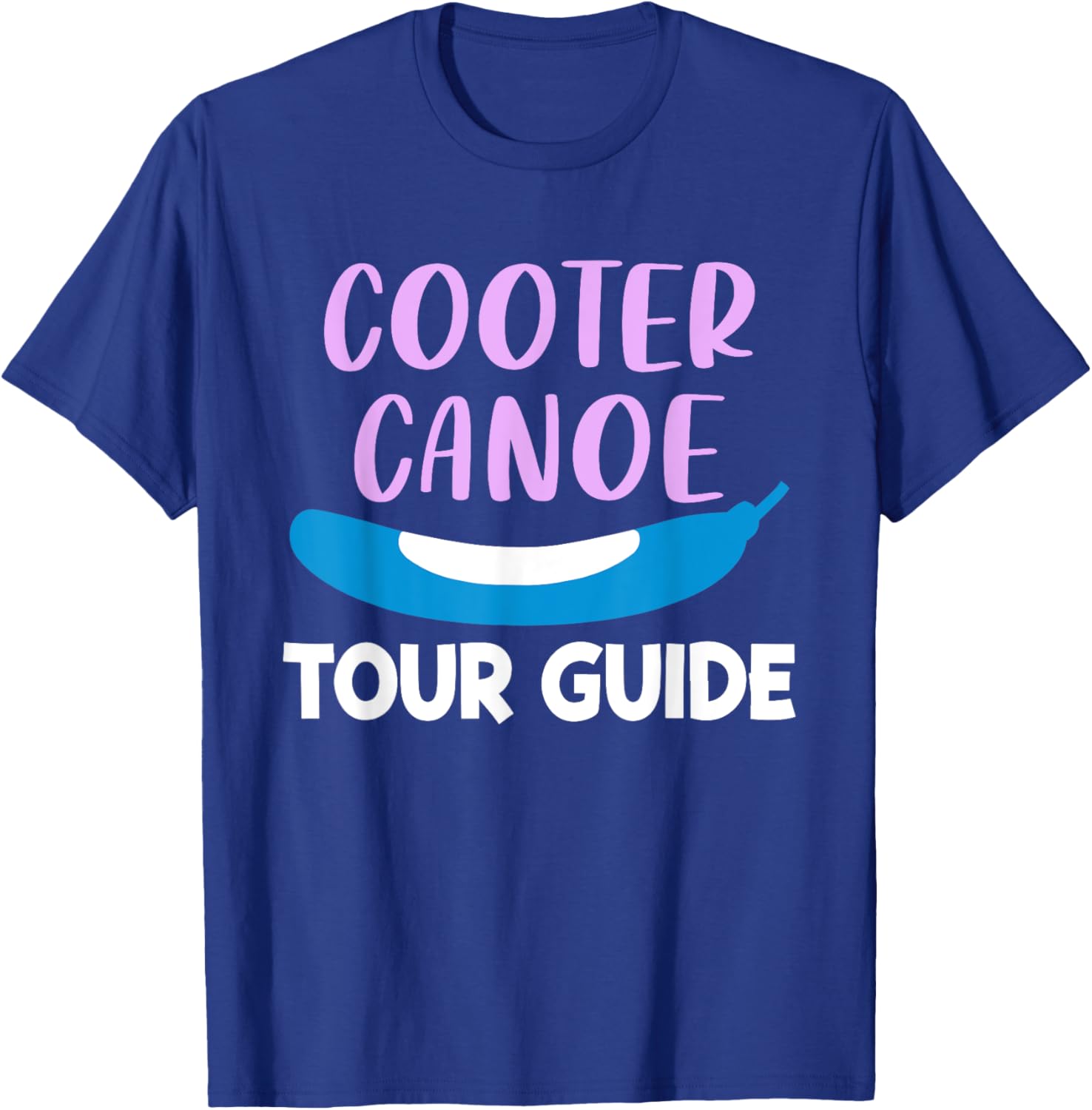 Cooter Canoe Tour Guide Design T-Shirt - T-Shirt | Royal