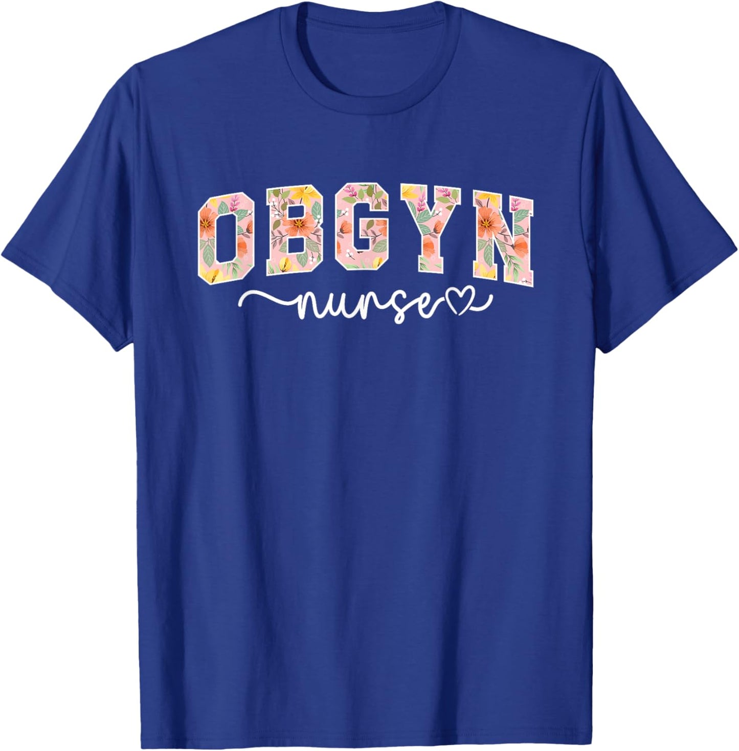OBGYN Nursing For Obstetrics And Gynecology Nurse Black Modern Short Sleeve - Small - Women - Nurses, OBGYN Nurses T-Shirt - T-Shirt | Royal