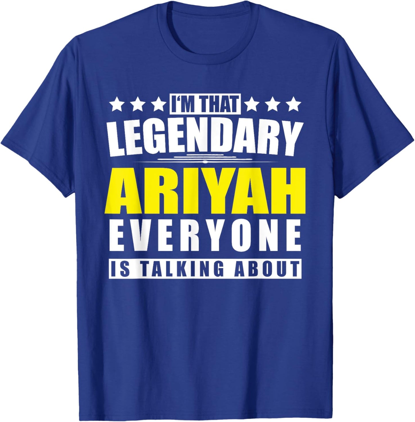 Name Ariyah First Name Gifts - Funny Personalized Gift T-Shirt - T-Shirt | Royal