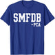 SMFDB PCA Bold Varsity Acronym Humor T-Shirt - T-Shirt | Royal