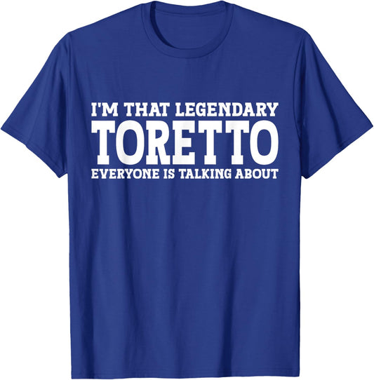 Toretto Personal Name First Name Funny Toretto T-Shirt - T-Shirt | Royal