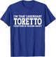 Toretto Personal Name First Name Funny Toretto T-Shirt - T-Shirt | Royal