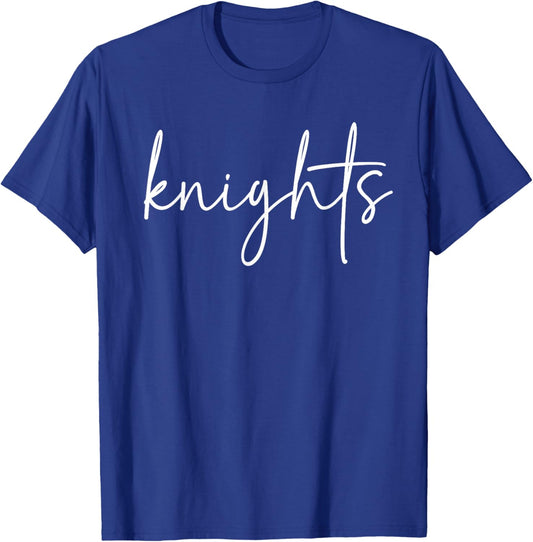 Knights School Spirit Mascot Knight Pride T-Shirt - T-Shirt | Royal