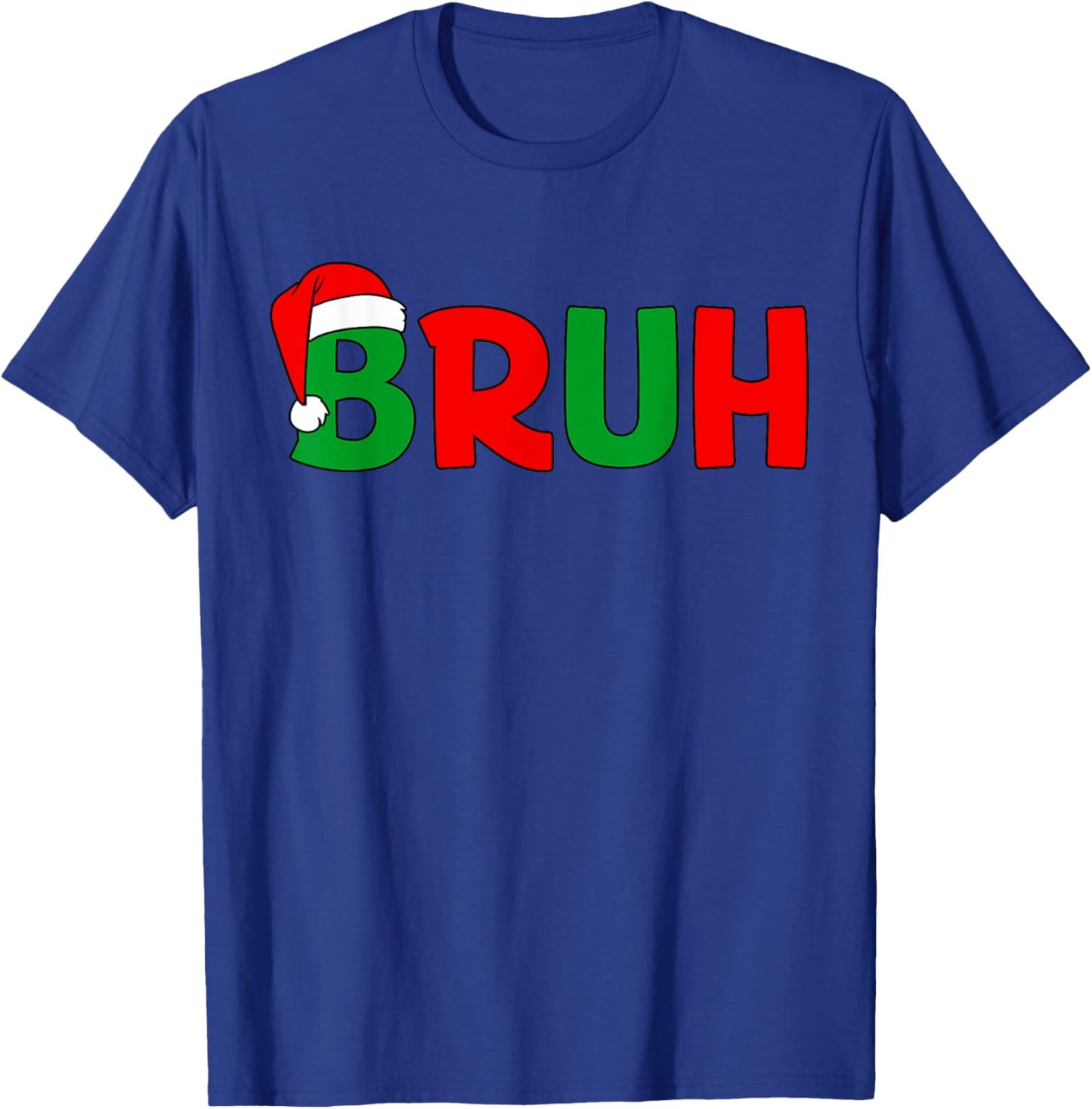 Bruh Christmas Kids Teens Boys Funny Christmas Humor Meme T-Shirt - T-Shirt | Royal