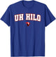 University of Hawaii Hilo Vulcans Arch Logo T-Shirt - T-Shirt | Royal